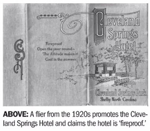 Cleveland Springs Hotel Flier